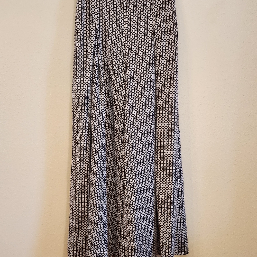 HYFVE Elastic Wide Leg Ribbed High Waist Pull On Pants JUNIORS Size L GEOMETRIC. - Picture 4 of 15